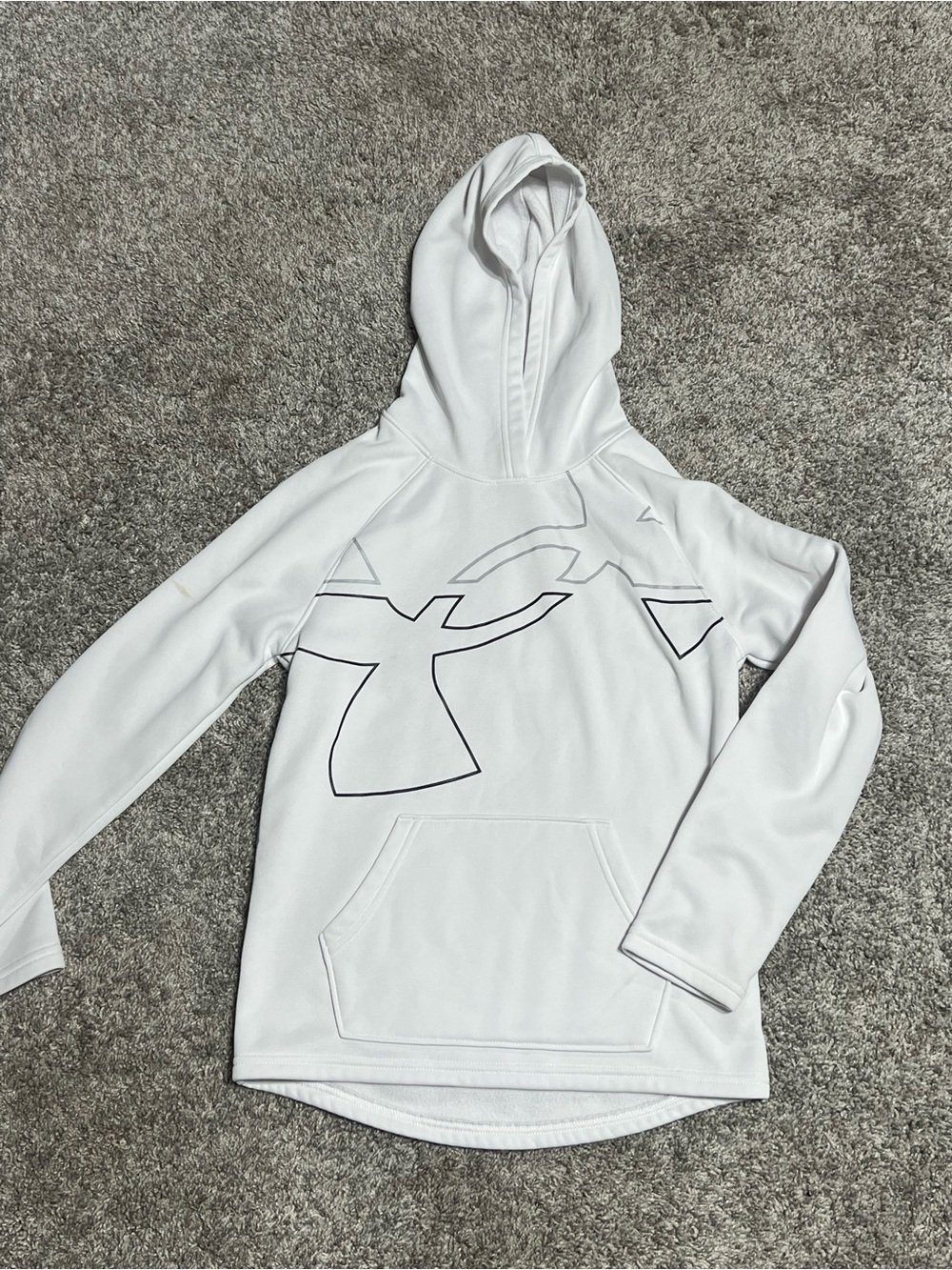 Under Armour White Hoodie Sweatshirt for Boys